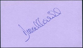 Dina Merrill Signed 3X5 Index Card Tv Batman Calamity Jane Operation Petticoat - £20.60 GBP