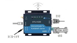 DTU HF-H100 5-18V WIFI Serial Server RS232/RS485 to RJ45&amp;WIFI Converter ... - $48.95