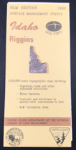 1992 Riggins Idaho ID BLM Edition Topo Map 30x60 Minute 1:100K Scale USGS - $9.49