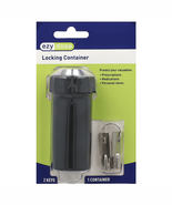 Nylon Locking Pill Organizer, Black Travel Container (Small) - €23,99 EUR