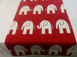 ELEPHANT RUNNER Choose Color Size Table Runner Red Delta, Black, Lime, N... - $12.50