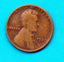 1929  Lincoln Wheat Penny- Circulated - $0.55
