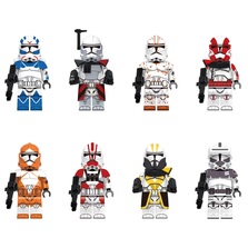 8pcs Star Wars Bomb Squad Colt Captain Grey Styles Clone trooper Minifigures Toy - £14.27 GBP