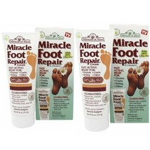 2 X Miracle Of Aloe Miracle Foot Repair Cream Dryness Crcks Flaking Odors 8 Oz - £30.00 GBP