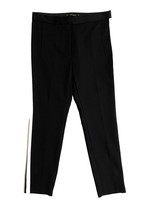 Zara Basic Women&#39;s Tuxedo Stripe Straight Cropped Slim Pants SZ L NWT - £38.70 GBP