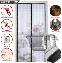Porch/House Magnetic Screen Door Net Blocks Mosquitos Flies Insect Bug Birds  - £15.50 GBP