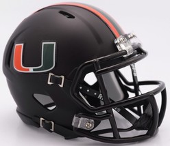 *Sale* Miami Hurricanes Speed Mini Ncaa Football Helmet Riddell! - £24.21 GBP