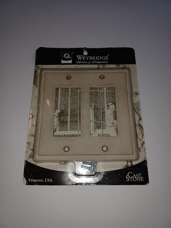 Weybridge Classic Cast Stone SWP105-01 Double Plate NEW - $8.98