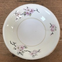 Vtg Homer Laughlin Eggshell Nautilus Apple Blossom Floral Porcelain Dess... - $18.80