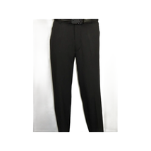 Men Silversilk 2pc walking leisure Matching Suit Italian woven knits 51016 Black image 8