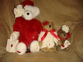 Boyds Bears Valentine Hannah, Ursula, Greta &amp; Sarabeth QVC Plush Set - $59.99