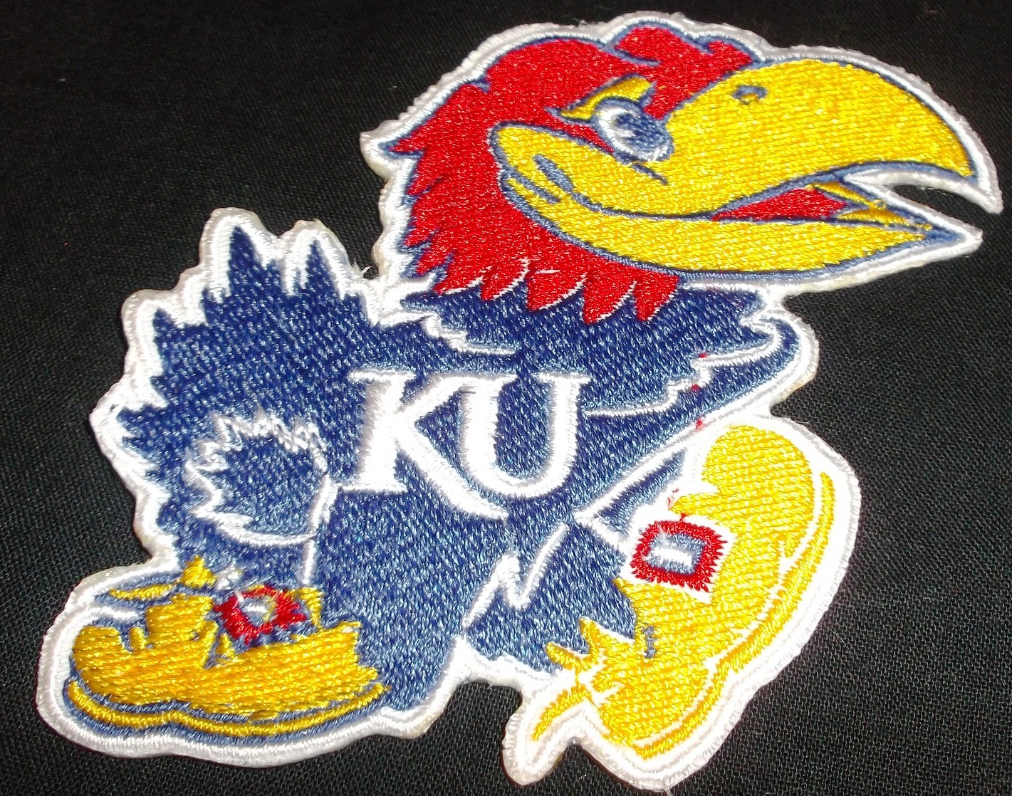 Kansas Jayhowks  Logo Iron On Patch