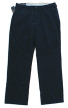 Polo Ralph Lauren Navy Blue Relaxed Fit Flat Front Cotton Pants Men&#39;s 36x34 NWT - £80.17 GBP
