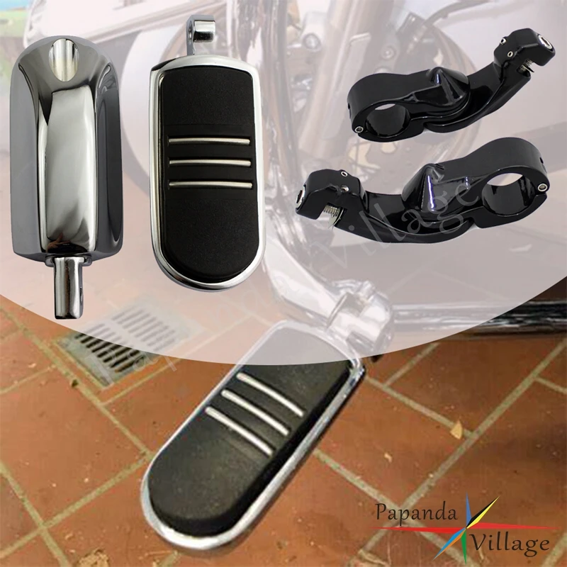 Motorcycle 32mm Footrest Clamp Mount Footpeg Highway Engine Guard Foot P... - $53.95+