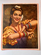 Vintage JESUS HELGUERA JESUS HELGUERA Top Wall Calendar Mexican From 1950´s - $49.99