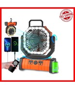 Versatile 3-in-1 Camp Fan: LED Lantern, Power Bank &amp; Remote-Controlled 2... - $1,290.78 MXN