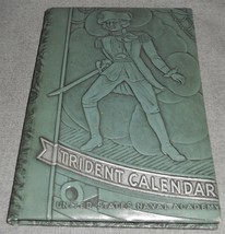 Rare 1944 US NAVAL ACADEMY TRIDENT CALENDER Excellent Condition w/Pages ... - $49.49