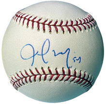 Joel Zumaya signed Official Rawlings Major League Baseball #54 imperfect- COA (D - £23.94 GBP