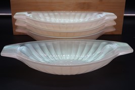 Vtg Glass Pearlescent Made in France Banana Split Ice Cream Dessert Set ... - $49.99