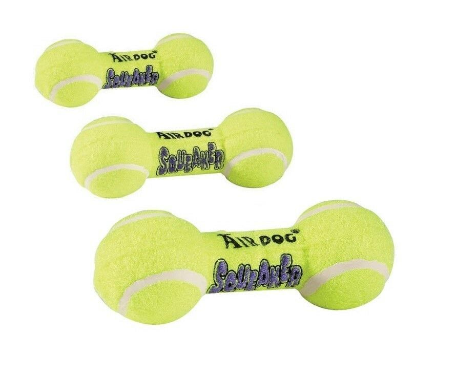 AIR Squeaker Dumbell Dog Toy Heavy Duty Floating Dogs Squeak Toys Tennis Ball