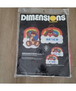 Dimensions Plastic Canvas Needlepoint Rainbow Teddy Bear Room Set NEW NO... - €9,38 EUR