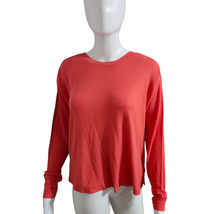 NEW Marine Layer Long Sleeve Red Luxe Waffle PJ Top Size Medium - £27.46 GBP