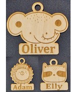 Personalised Keyring Wooden Engraved Gift Name - $3.80