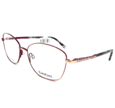 Bebe Eyeglasses Frames BB5192 770 ROSE GOLD Red Cat Eye Full Rim 54-16-140 - £48.13 GBP