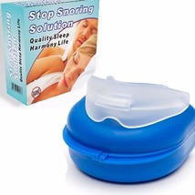 SNORE STOPPER ANTI SNORING MOUTH GUARD DEVICE SLEEP AID SILICONE - £11.02 GBP