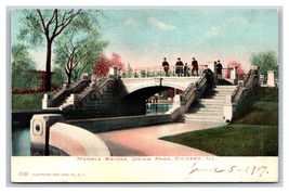 Marble Bridge Lincoln Park Chicago Illinois IL UNP UDB Postcard U19 - £1.54 GBP