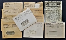 LOT 1944 antique WWII 10pc VMAIL bridgewater ma LOVE LETTERS soldier Fr ... - $89.05