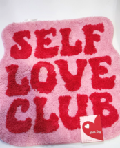 Valentines Day SELF LOVE CLUB Pink Red Bathroom MAT BATH RUG 26&quot; X 27” - $29.69