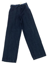 VTG Coldwater Creek Twill Tape Detail Pants Dark Wash Denim Jeans Size XS NEW - £11.92 GBP