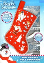 Frosty MAKE YOUR OWN STOCKING Christmas Craft Felt Stickers Gems Sew Design - £9.33 GBP