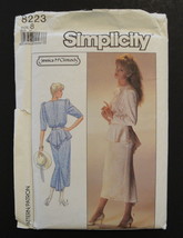 Simplicity 8223 Jessica McClintock 2 pc Designer Dress MOB Cocktail Party Size 8 - £3.87 GBP