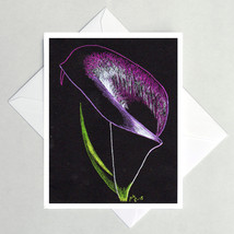 Black Calla Lily Note Cards - £3.16 GBP+