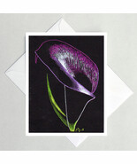Black Calla Lily Note Cards - $4.25+