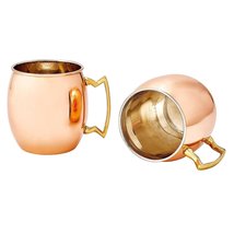 Prisha India Craft Pure Copper Beer Mugs for Cocktails/Handmade Leak Proof Coppe - £19.67 GBP+
