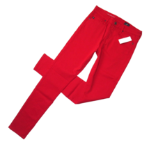 NWT Adriano Goldschmied AG Farrah Skinny Ankle in Red Stretch Sateen Pan... - £49.57 GBP