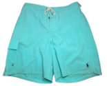 $75 Polo Ralph Lauren Swim Trunks Men&#39;s XXL Aqua Blue Shorts 8&quot; New - $24.71