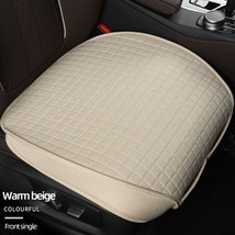 3PCS  Flax Universal Car Seat Cushions,Anti-Slip Car Seat Pads,Protectors for Fr - £91.22 GBP