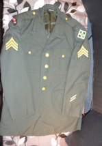 Derossi &amp; Son Military AG-344 Class 3 Dress Green Army Uniform Jacket Coat 41R - £45.17 GBP