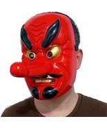 Japanese Tengu Mask Omen Noh Kabuki Samurai Demon Plastic Japan - $9.99