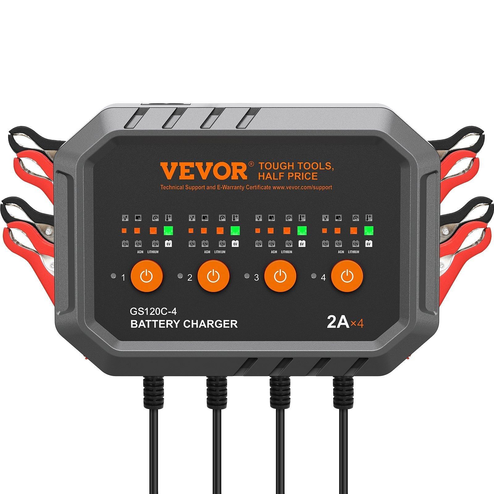 VEVOR Smart Battery Charger, 8-Amp, LiFePO4 Lead-Acid (AGM / Gel / SLA) ... - $127.49