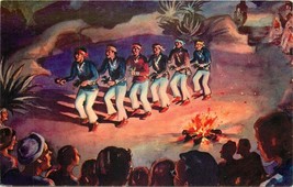 Navajo Yeibichi Dancers from a Painting by Paul Coze Chrome Postcard AZ Q605 - $6.93