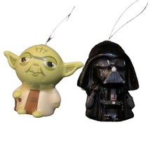 Star Wars Christmas Tree Ornaments Darth Vader / Yoda Hallmark Disney Set of 2 - £11.60 GBP