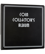 Album - Coin Collectors - Black | 3-Inch Binder | Holds 90 Pages - $23.44 CAD