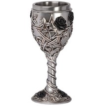 Alchemy Gothic Ruah Vered Goblet Wine Water Stainless Steel Resin Gift Decor VG2 - £34.43 GBP