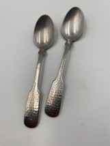 Pair of Towle Stainless Steel HAMMERSMITH 18/8 gauge Teaspoons - £31.44 GBP