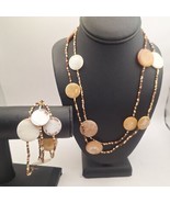 Beaded Necklace 41.5in and Elastic Bracelet Set - mbarnes productions - €14,06 EUR